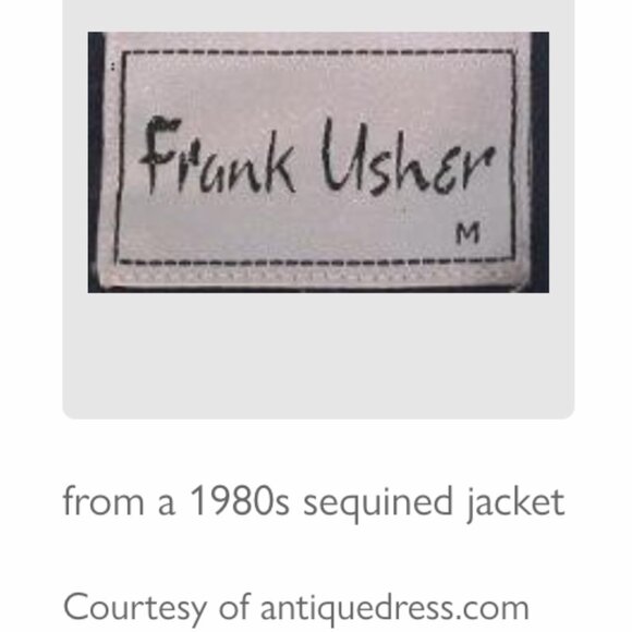 Rare Vintage Mint Green Beaded Cocktail Dress by Frank Usher - NWT size US16 - Picture 10 of 10